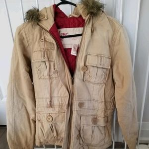 ABERCROMBIE vintage cargo jacket tan ladies size M